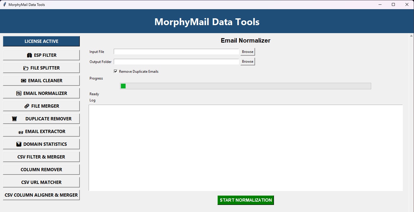 morphymail-data-tools-main-window-screenshot