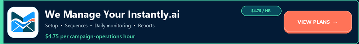 MorphyMail managed campaign services for Instantly.ai